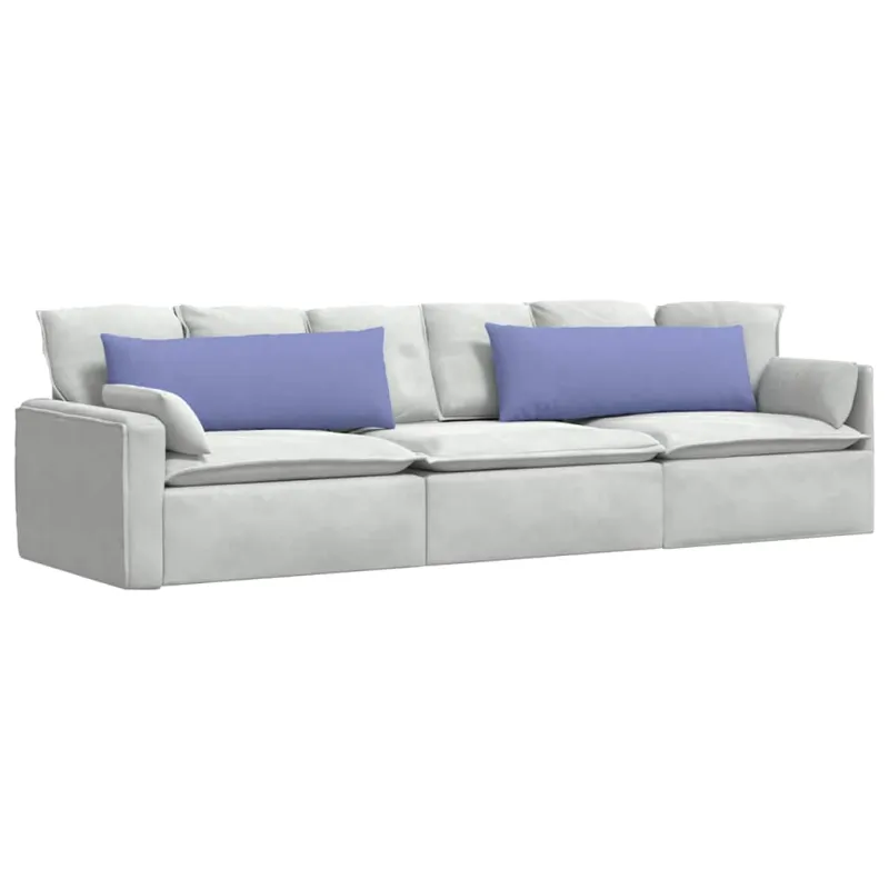 Sofa Pagalvės 2 pcs Džinsinės mėlynos 120 x 40 cm audinys