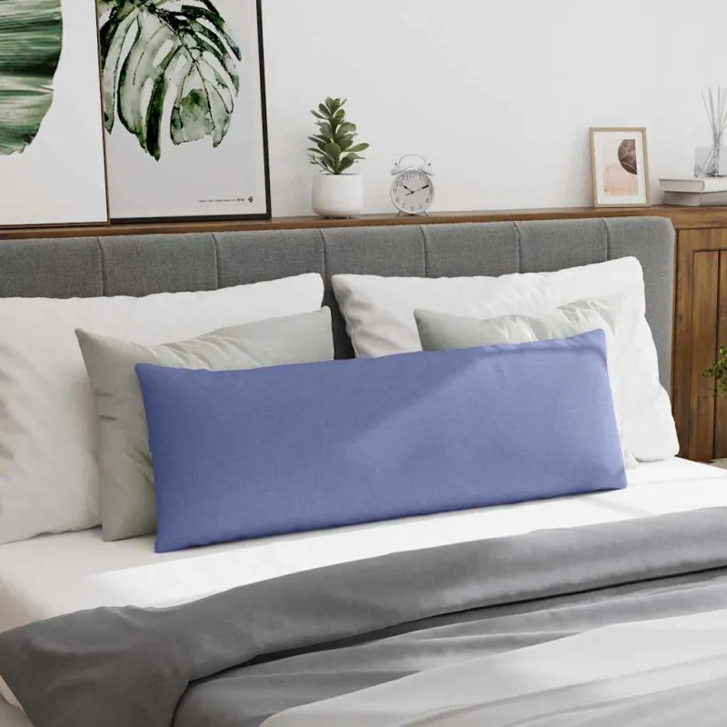 Sofa Pagalvės 2 pcs Džinsinės mėlynos 120 x 40 cm audinys
