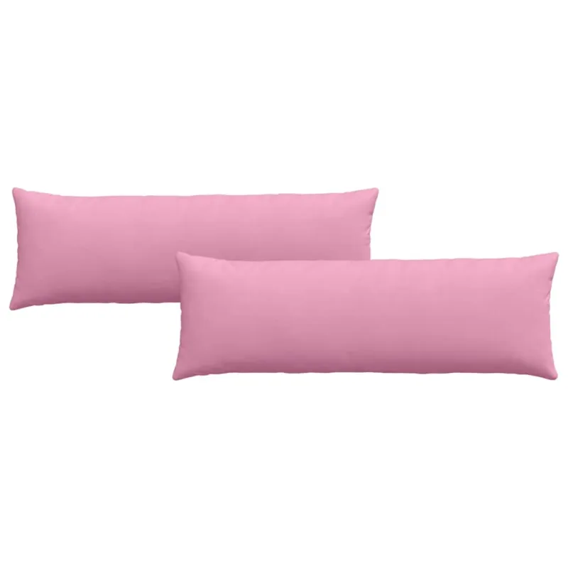 Sofa Pagalvės 2 pcs Rožinė 120 x 40 cm audinys