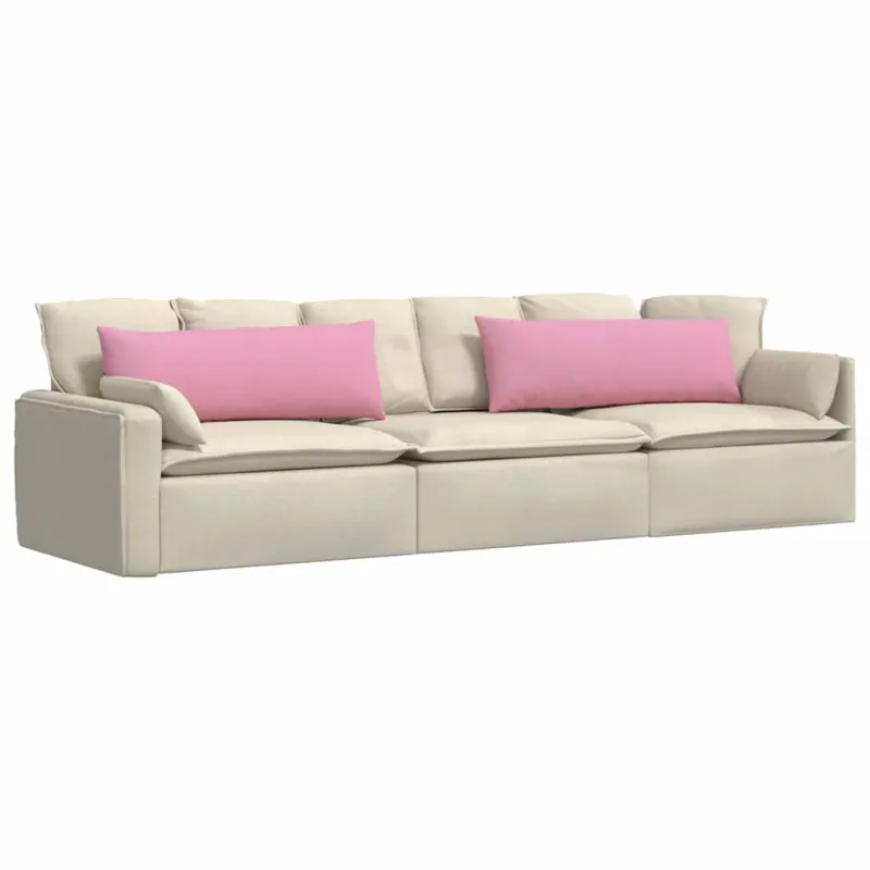 Sofa Pagalvės 2 pcs Rožinė 120 x 40 cm audinys