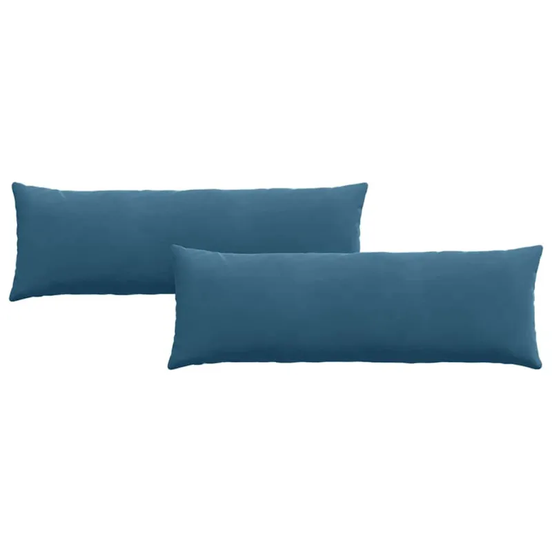Sofa Pagalvės 2 pcs Mėlyna 120 x 40 cm Kordūrinis audinys
