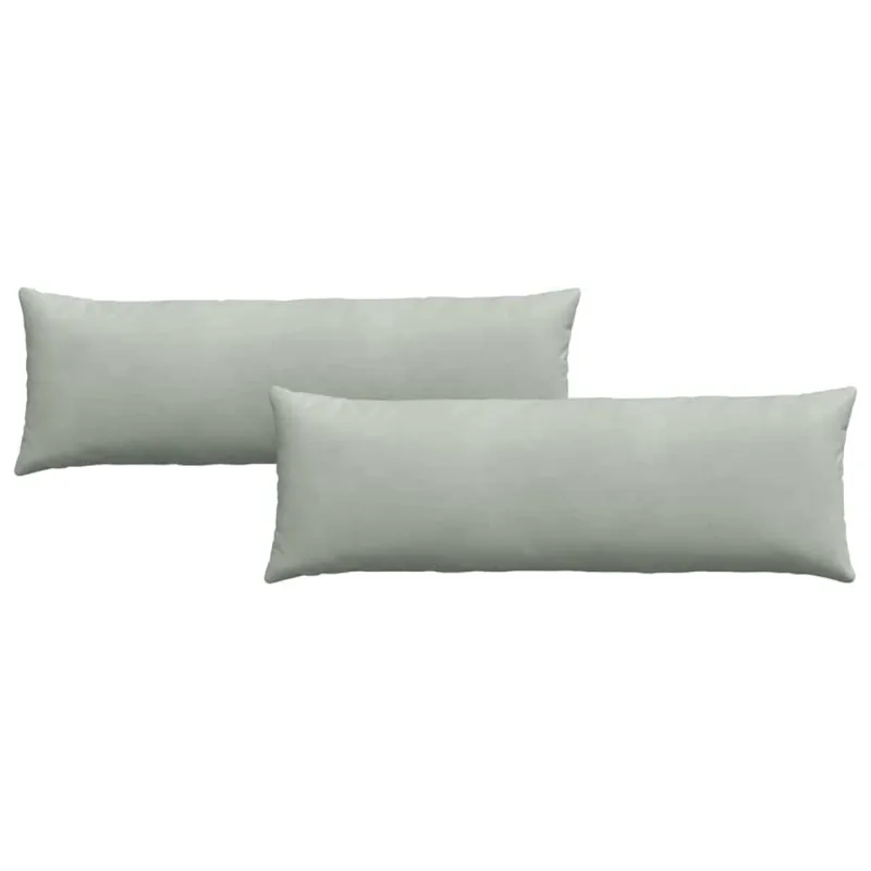 Sofa Pagalvės 2 pcs Šviesiai pilka 120 x 40 cm