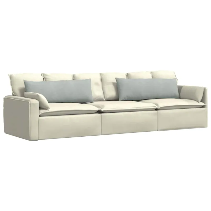 Sofa Pagalvės 2 pcs Šviesiai pilka 120 x 40 cm