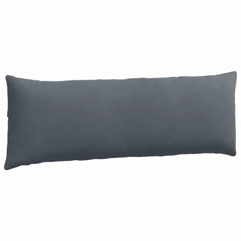 Sofa Pagalvės 2 pcs Tamsiai pilka 120 x 40 cm