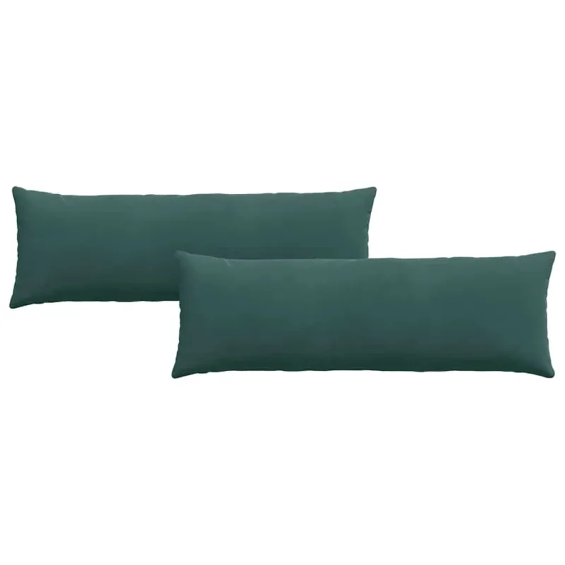 Sofa Pagalvės 2 pcs Tamsiai žalia 120 x 40 cm