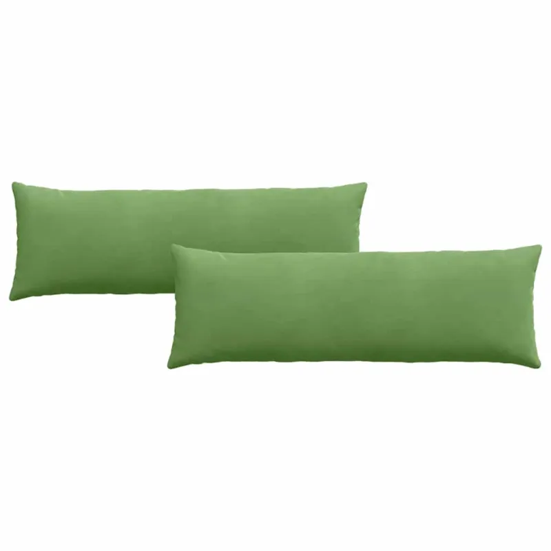Sofa Pagalvės 2 pcs Šviesiai žalia 120 x 40 cm