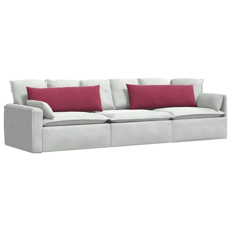 Sofa Pagalvės 2 pcs Vyno raudona 120 x 40 cm Kordūrinis audinys