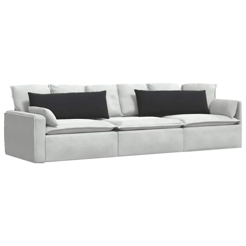 Sofa Pagalvės 2 pcs Juoda 120 x 40 cm Kordūrinis audinys