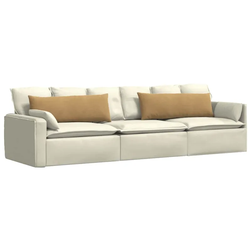 Sofa Pagalvės 2 pcs Ruda 120 x 40 cm Kordūrinis audinys
