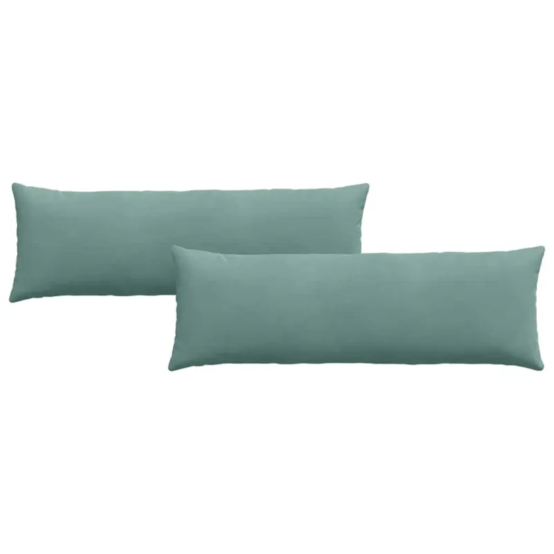 Sofa Pagalvės 2 pcs Jūrinė žalia 120 x 40 cm Kordūrinis audinys