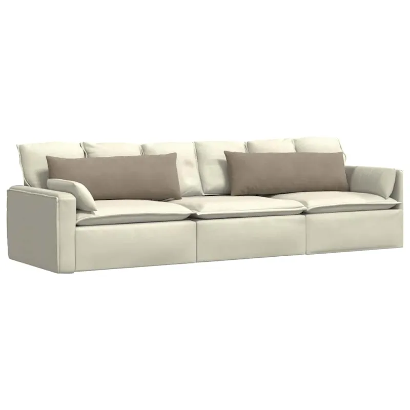 Sofa Pagalvės 2 pcs Taupe 120 x 40 cm audinys