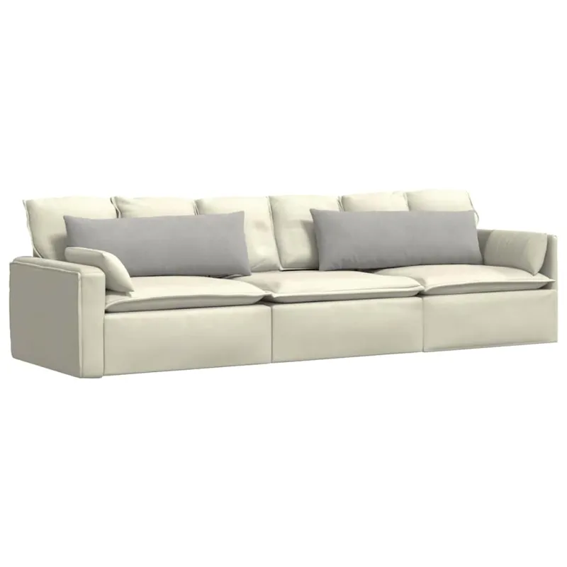 Sofa Pagalvės 2 pcs Šviesiai pilka 120 x 40 cm audinys