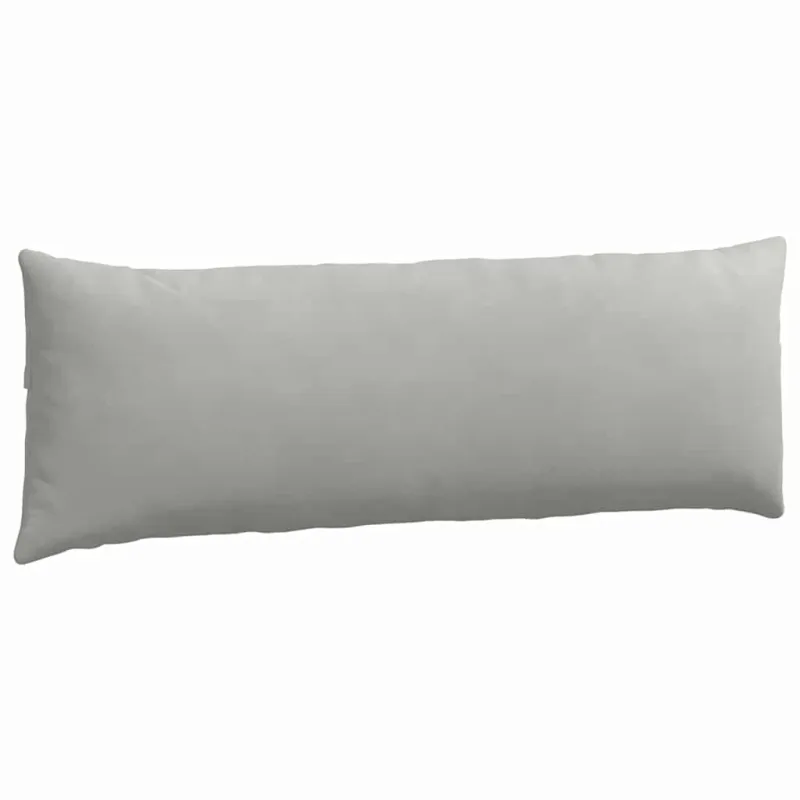 Sofa Pagalvės 2 pcs Šviesiai pilka 120 x 40 cm audinys