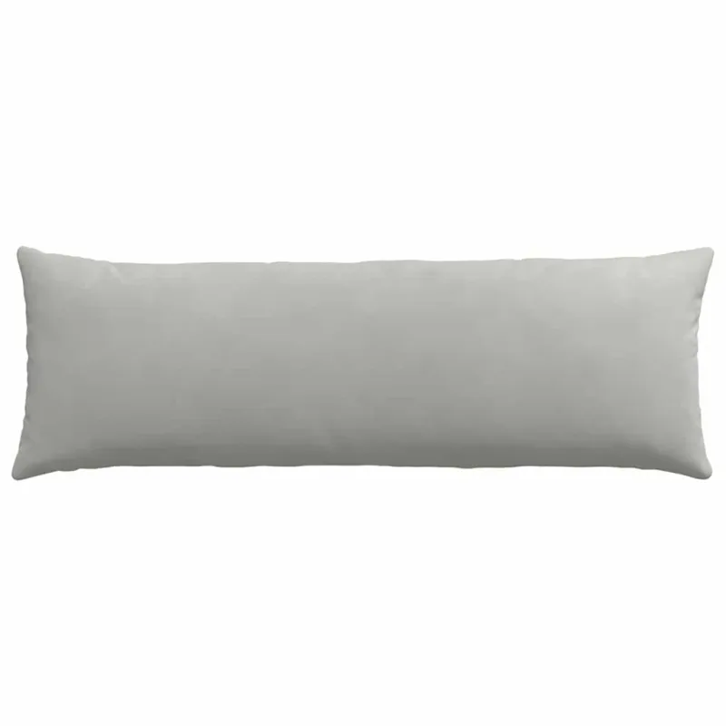 Sofa Pagalvės 2 pcs Šviesiai pilka 120 x 40 cm audinys