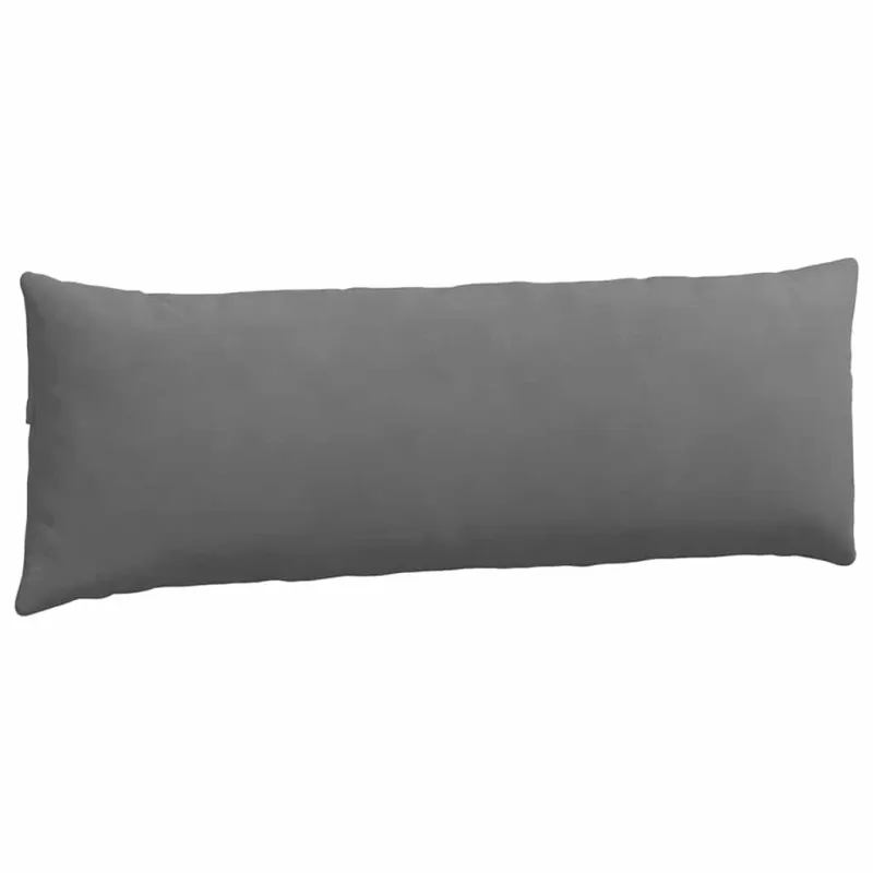 Sofa Pagalvės 2 pcs Tamsiai pilka 120 x 40 cm audinys