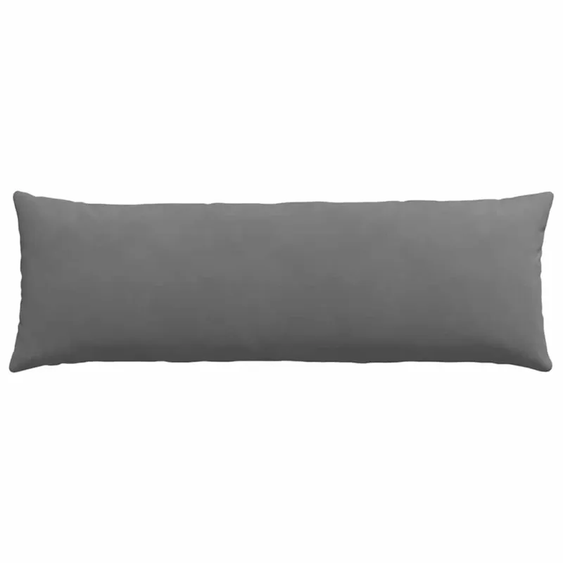 Sofa Pagalvės 2 pcs Tamsiai pilka 120 x 40 cm audinys