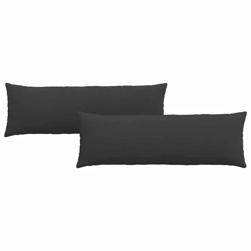 Sofa Pagalvės 2 pcs Juoda 120 x 40 cm audinys