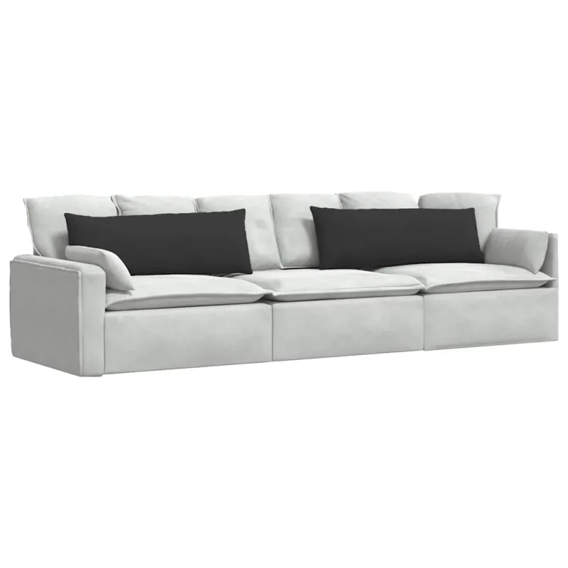 Sofa Pagalvės 2 pcs Juoda 120 x 40 cm audinys