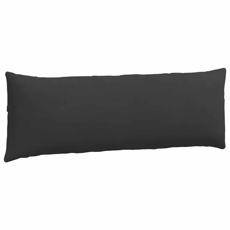 Sofa Pagalvės 2 pcs Juoda 120 x 40 cm audinys