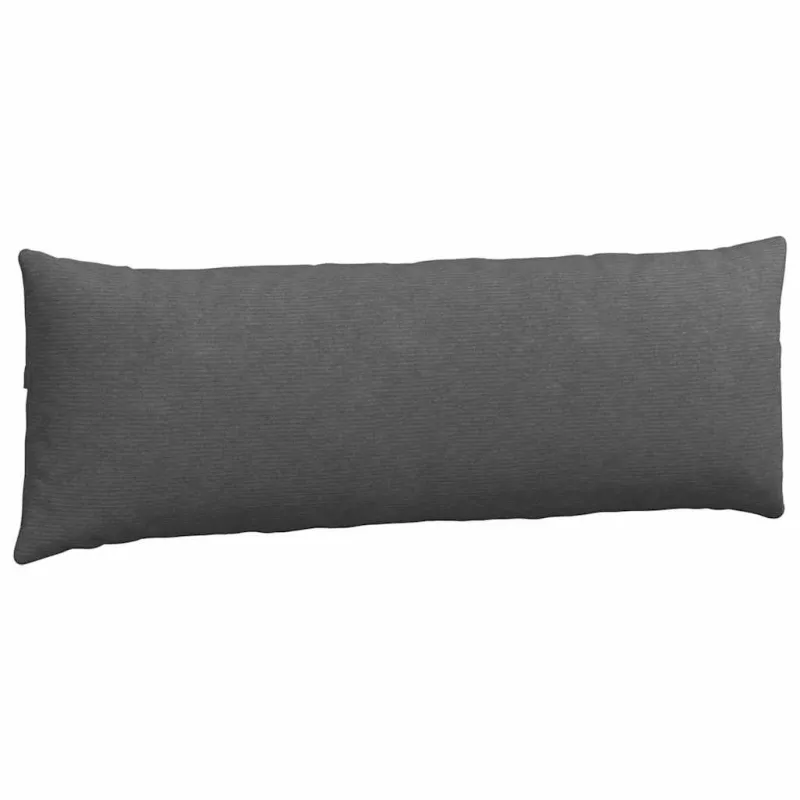 Sofa Pagalvės 2 pcs Tamsiai pilka 120 x 40 cm