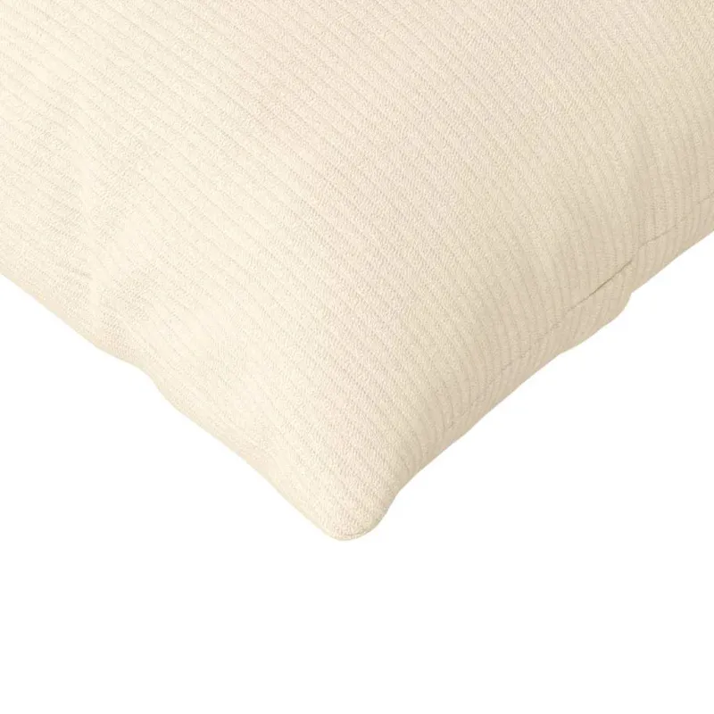 Sofa Pagalvės 2 pcs Kreminė 120 x 40 cm Kordūrinis audinys