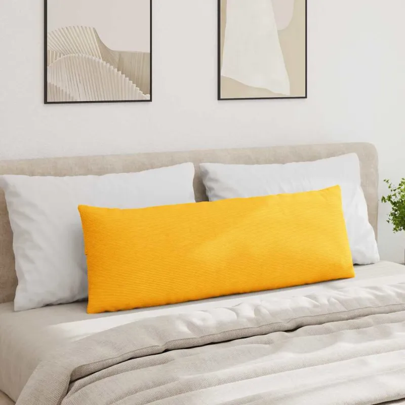 Sofa Pagalvės 2 pcs Šviesi geltona 120 x 40 cm