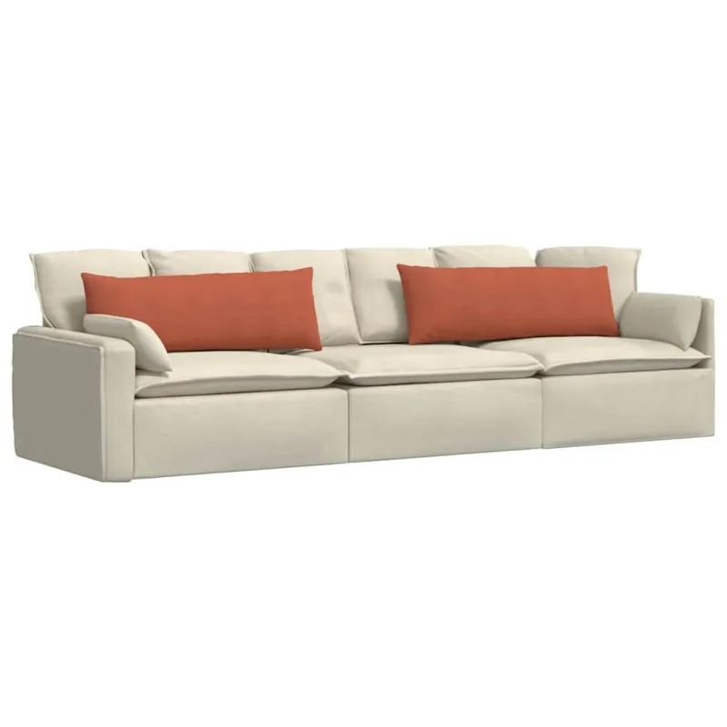 Sofa Pagalvės 2 pcs Raudona oranžinė 120 x 40 cm