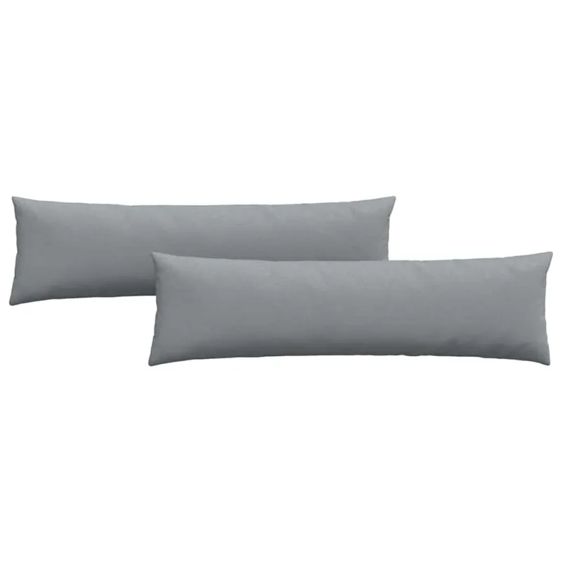 Sofa Pagalvės 2 pcs Šviesiai pilka 145 x 40 cm audinys