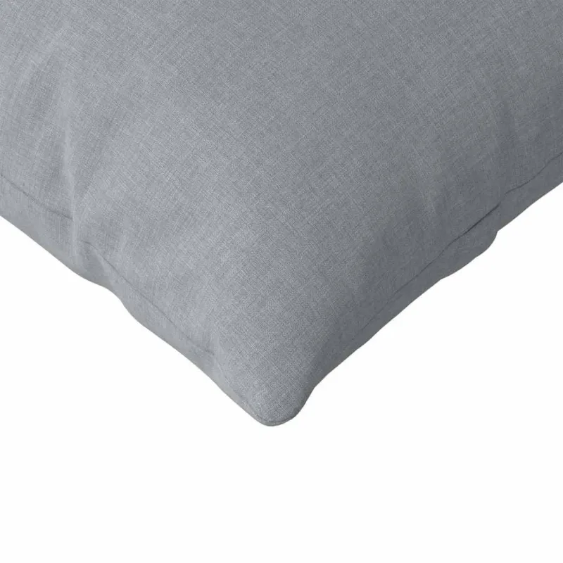 Sofa Pagalvės 2 pcs Šviesiai pilka 145 x 40 cm audinys