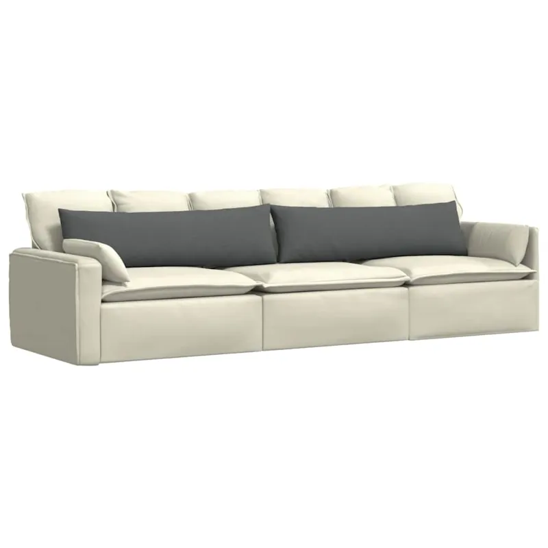 Sofa Pagalvės 2 pcs Tamsiai pilka 145 x 40 cm audinys