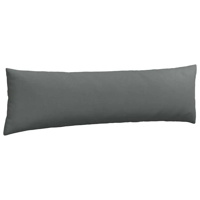 Sofa Pagalvės 2 pcs Tamsiai pilka 145 x 40 cm audinys