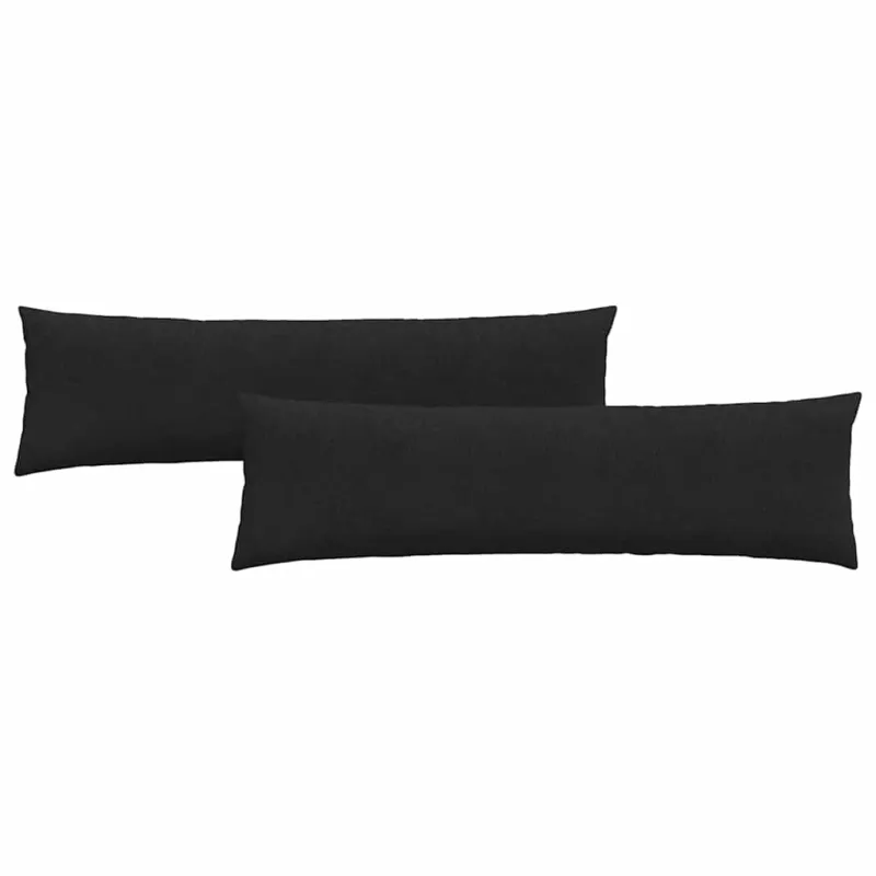 Sofa Pagalvės 2 pcs Juoda 145 x 40 cm audinys