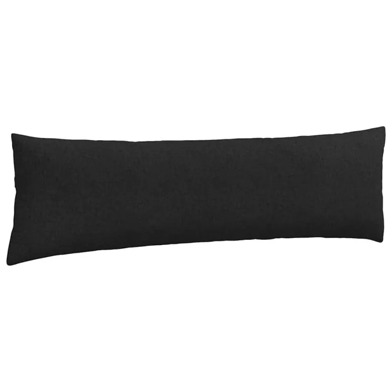 Sofa Pagalvės 2 pcs Juoda 145 x 40 cm audinys