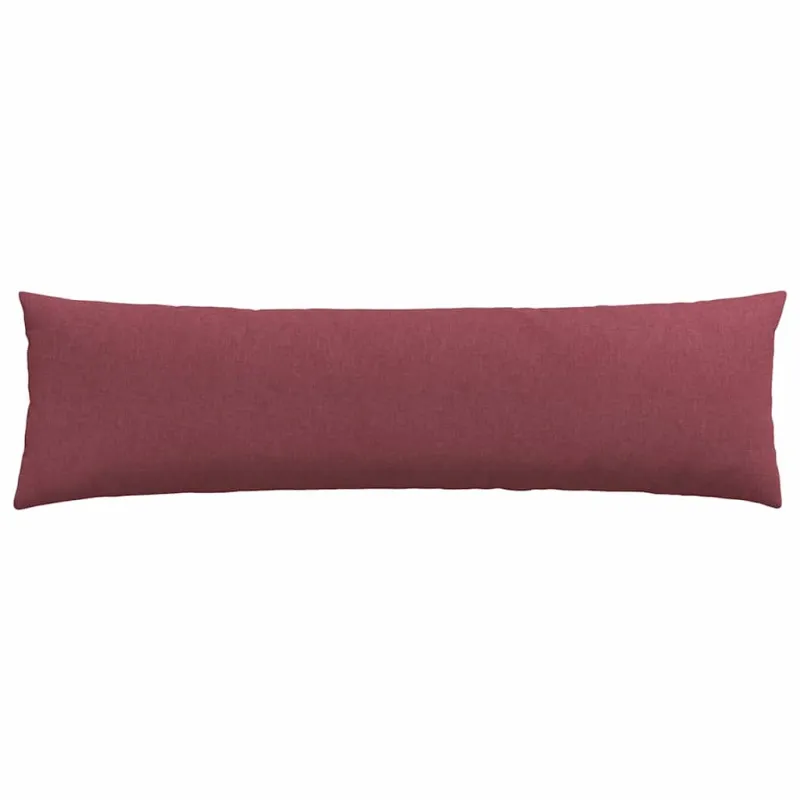 Sofa Pagalvės 2 pcs Vyno raudona 145 x 40 cm audinys