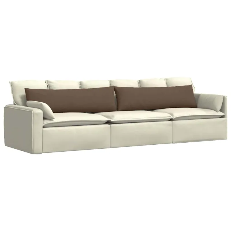 Sofa Pagalvės 2 pcs Ruda 145 x 40 cm audinys