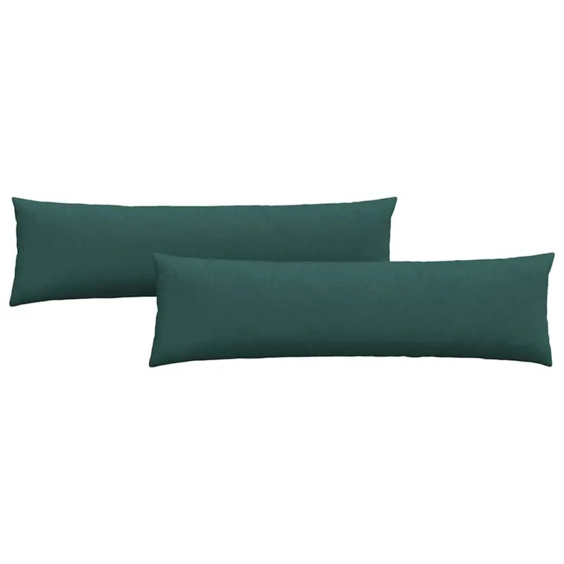 Sofa Pagalvės 2 pcs Tamsiai žalia 145 x 40 cm audinys