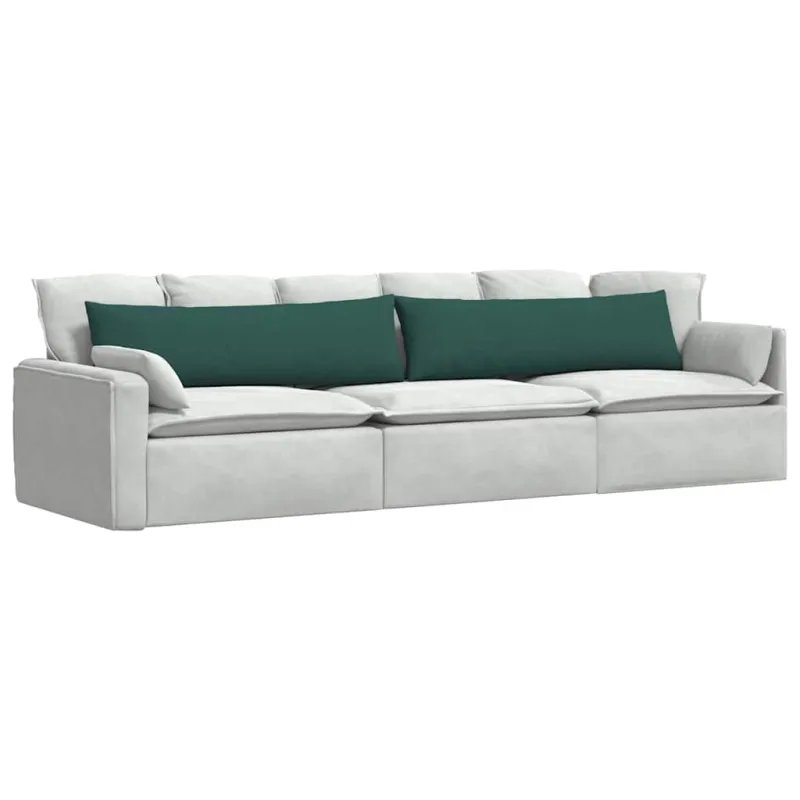 Sofa Pagalvės 2 pcs Tamsiai žalia 145 x 40 cm audinys
