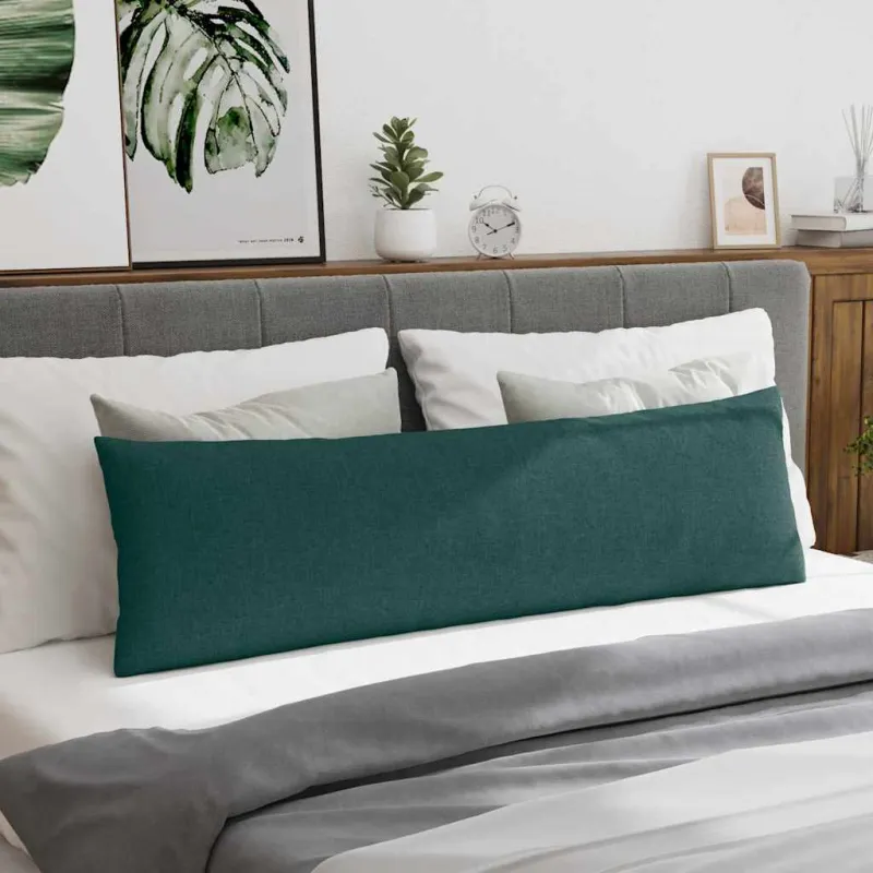 Sofa Pagalvės 2 pcs Tamsiai žalia 145 x 40 cm audinys