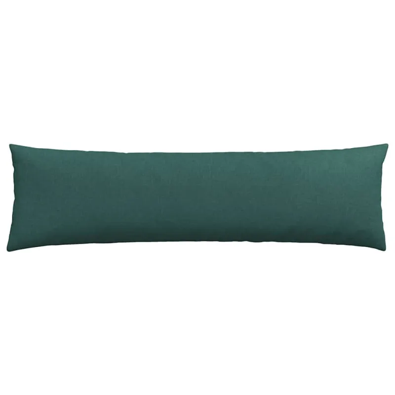 Sofa Pagalvės 2 pcs Tamsiai žalia 145 x 40 cm audinys