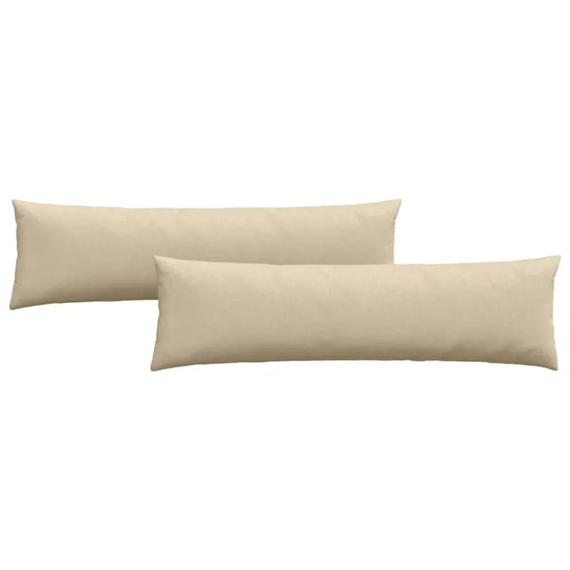 Sofa Pagalvės 2 pcs Kreminė 145 x 40 cm audinys