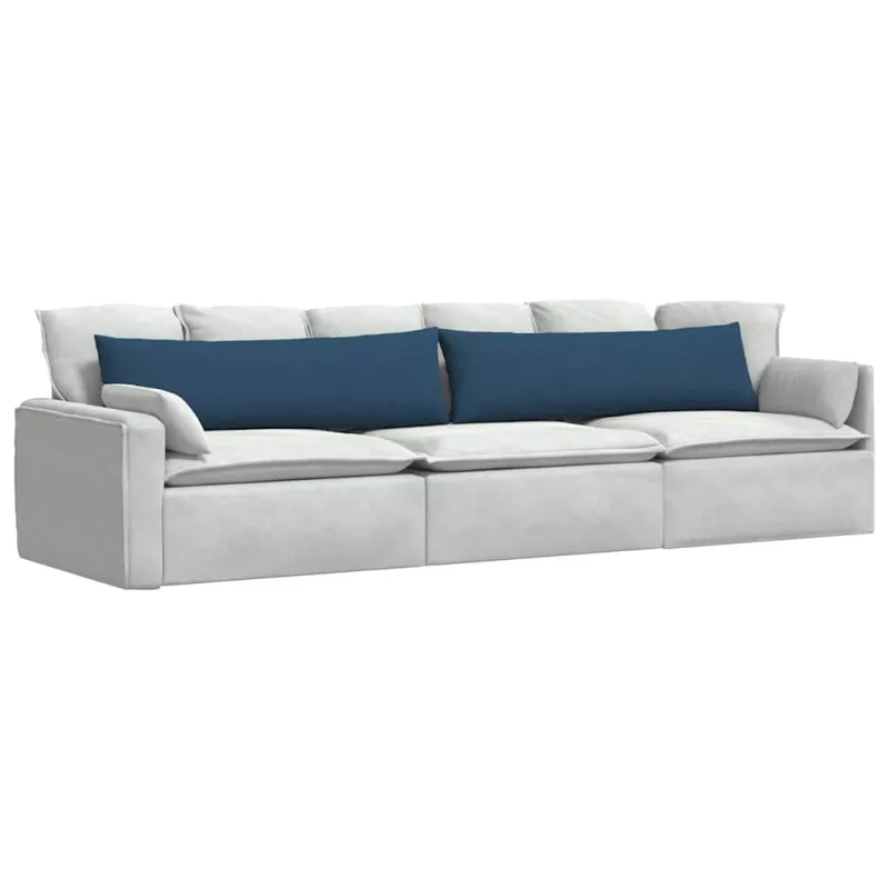 Sofa Pagalvės 2 pcs Mėlyna 145 x 40 cm audinys