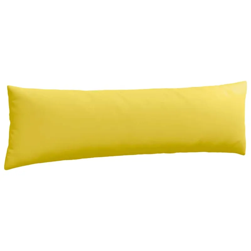 Sofa Pagalvės 2 pcs Šviesi geltona 145 x 40 cm audinys