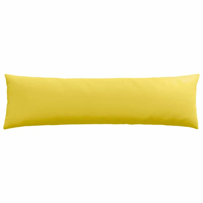Sofa Pagalvės 2 pcs Šviesi geltona 145 x 40 cm audinys