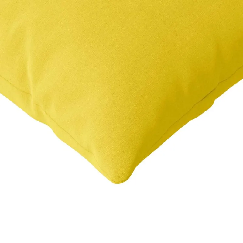 Sofa Pagalvės 2 pcs Šviesi geltona 145 x 40 cm audinys