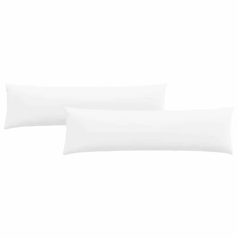 Sofa Pagalvės 2 pcs Balta 145 x 40 cm audinys