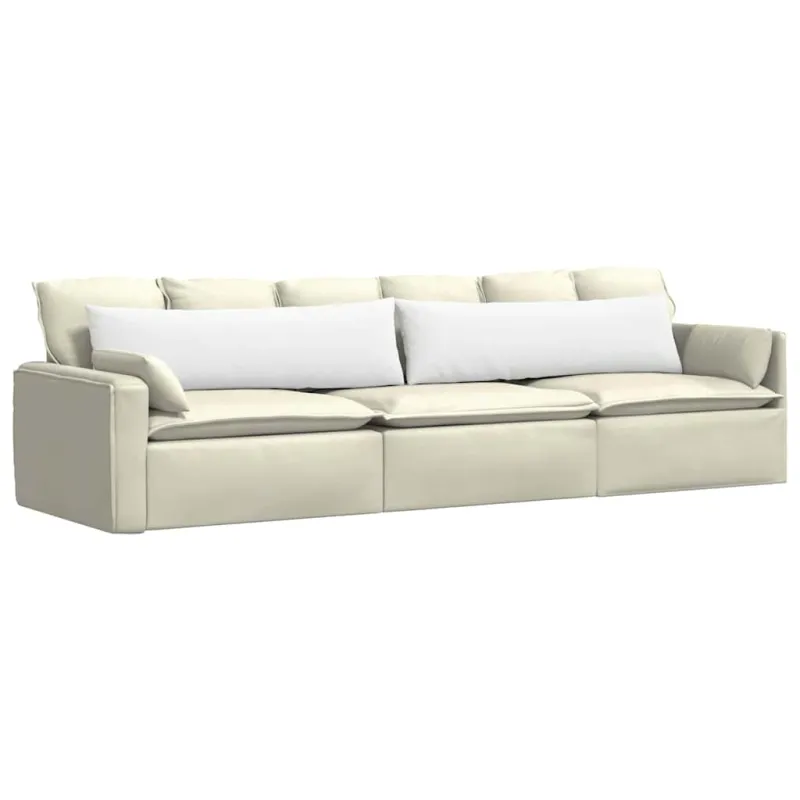 Sofa Pagalvės 2 pcs Balta 145 x 40 cm audinys