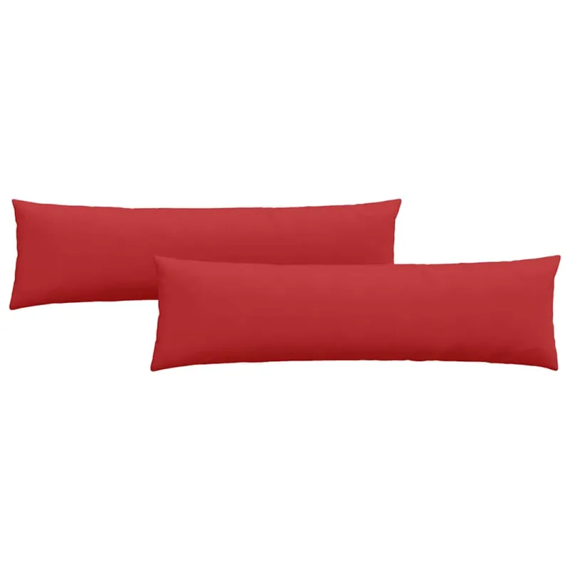Sofa Pagalvės 2 pcs Raudona 145 x 40 cm audinys
