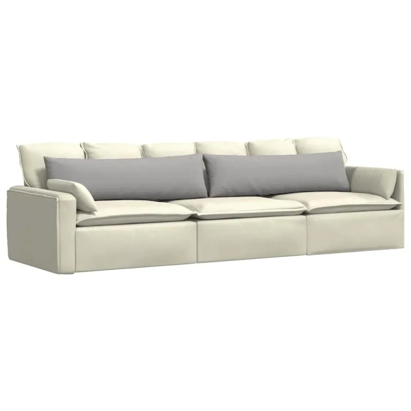 Sofa Pagalvės 2 pcs Debesų pilka 145 x 40 cm audinys