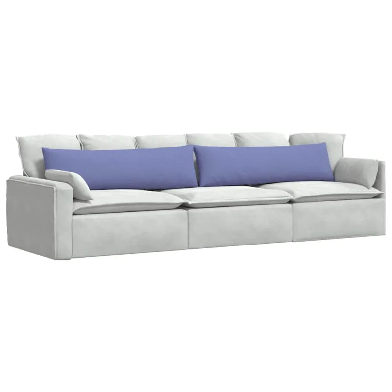 Sofa Pagalvės 2 pcs Džinsinės mėlynos 145 x 40 cm audinys