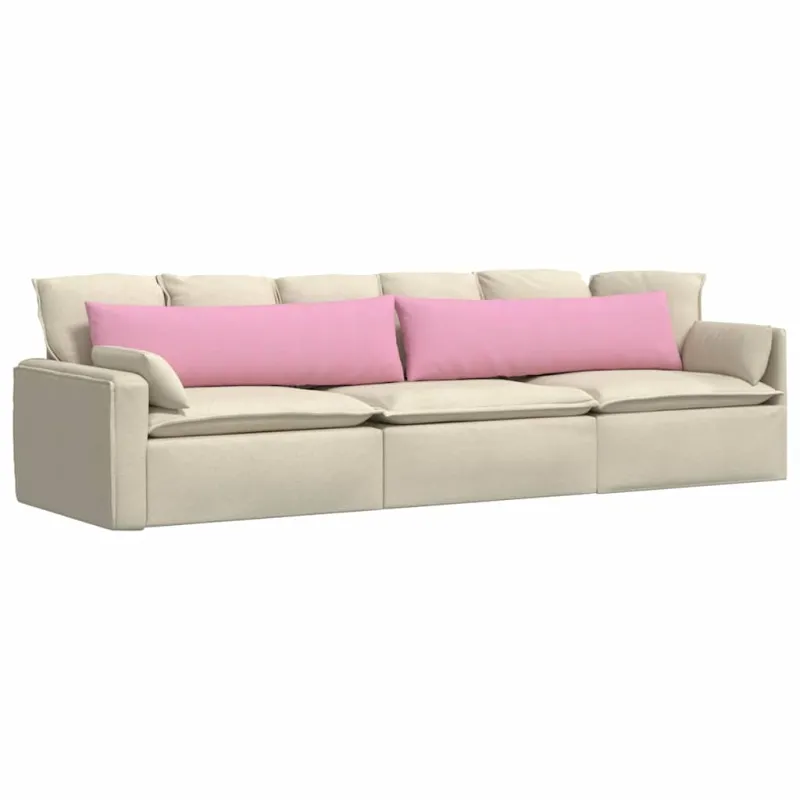 Sofa Pagalvės 2 pcs Rožinė 145 x 40 cm audinys